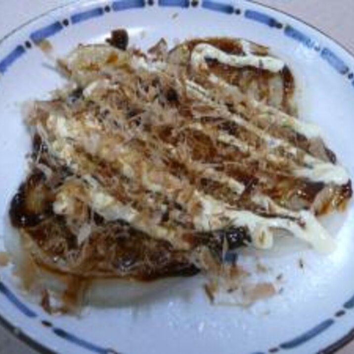 簡単！　お餅でお好み焼きもどき★